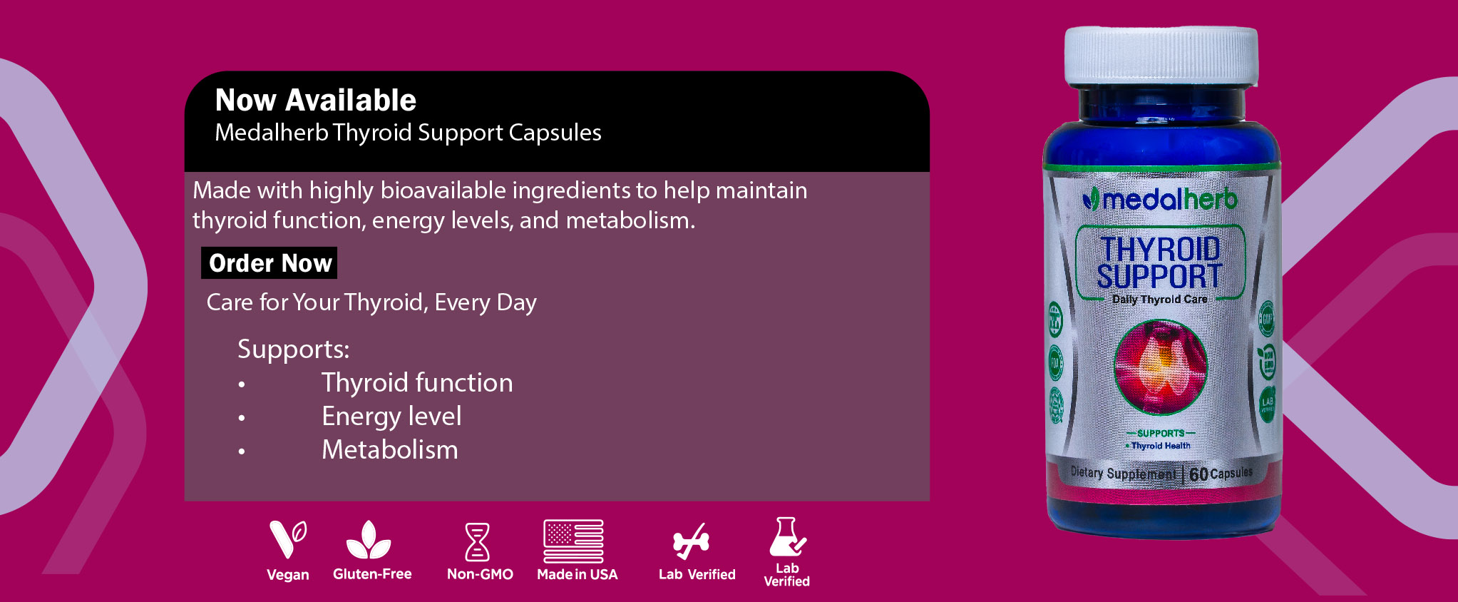 Medalherb Thyroid Support Capsules Cover